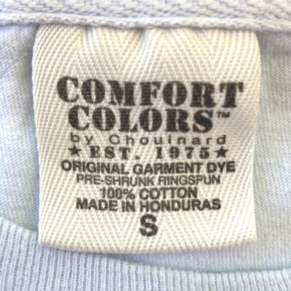 Ivory Ella Baby Blue & Pink Elephant Hamsa Evil Eye Design Pocketed T-Shirt S - Picture 5 of 5